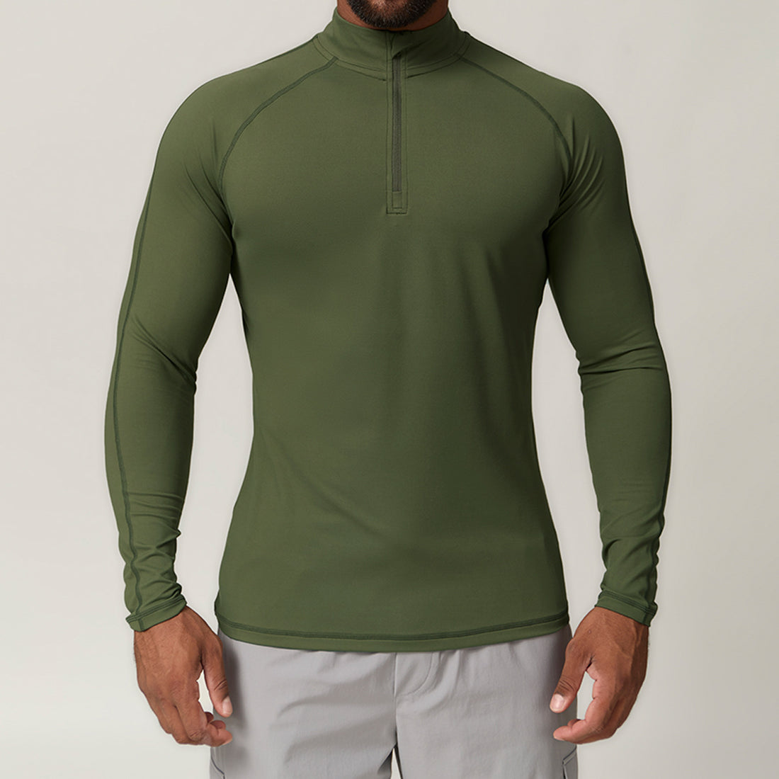 Men’s Half-Zip Long Sleeve Performance Training Top