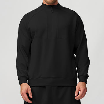 Men’s Lightweight Warm Mock Neck Sweatshirt Jacket