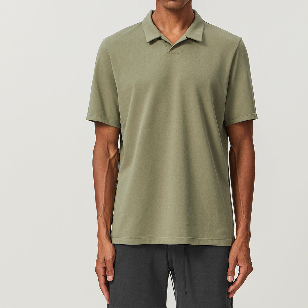 Men’s Breathable Cotton Blend Polo Shirt