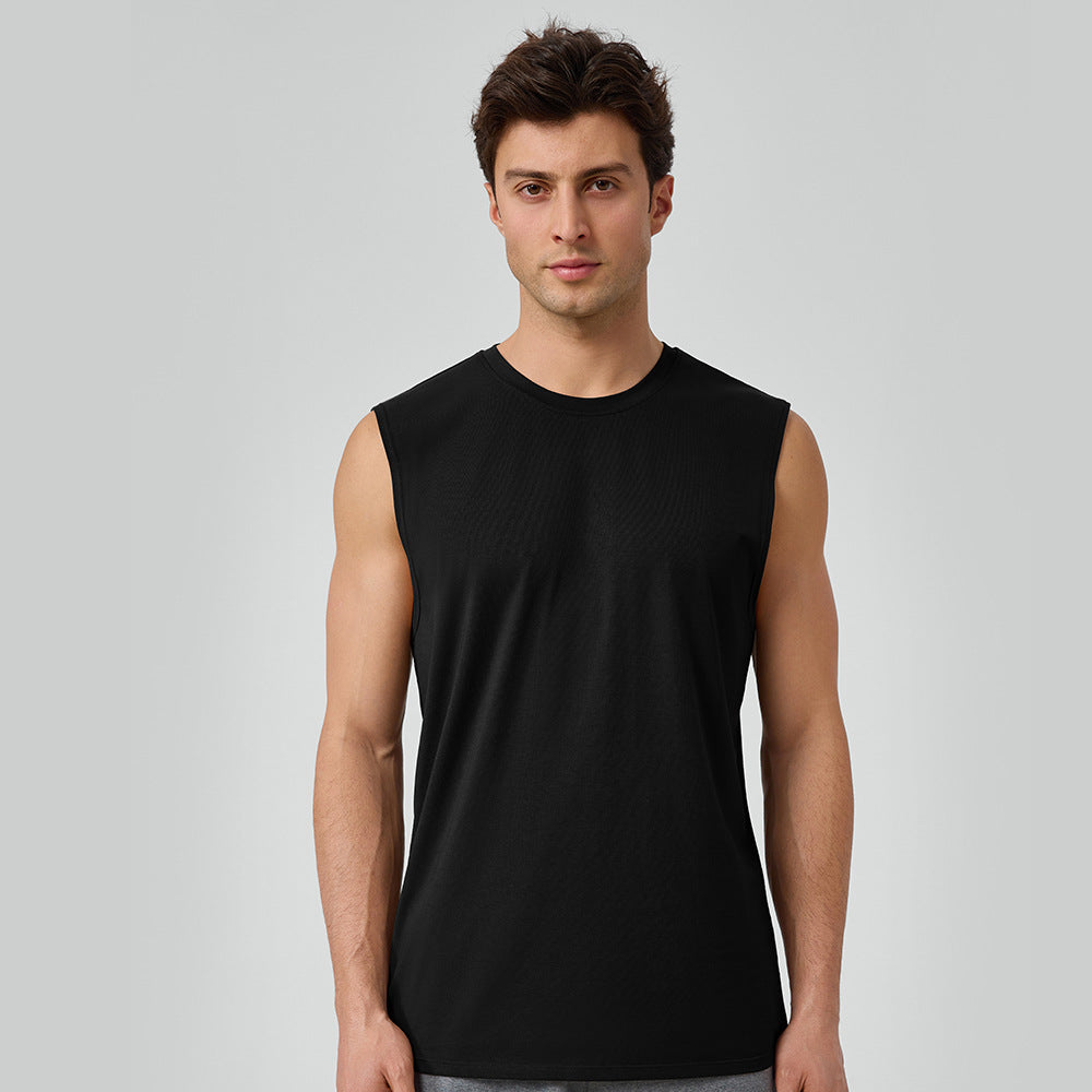 Men’s Sleeveless Tencel Breathable Training Tank Top