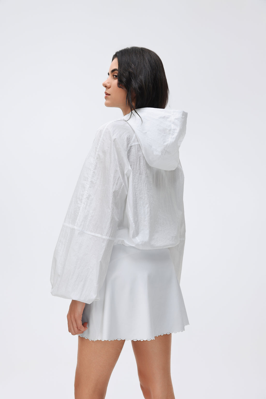 Lightweight Hooded Jacket Half-placket/Breathable/Sun Protection