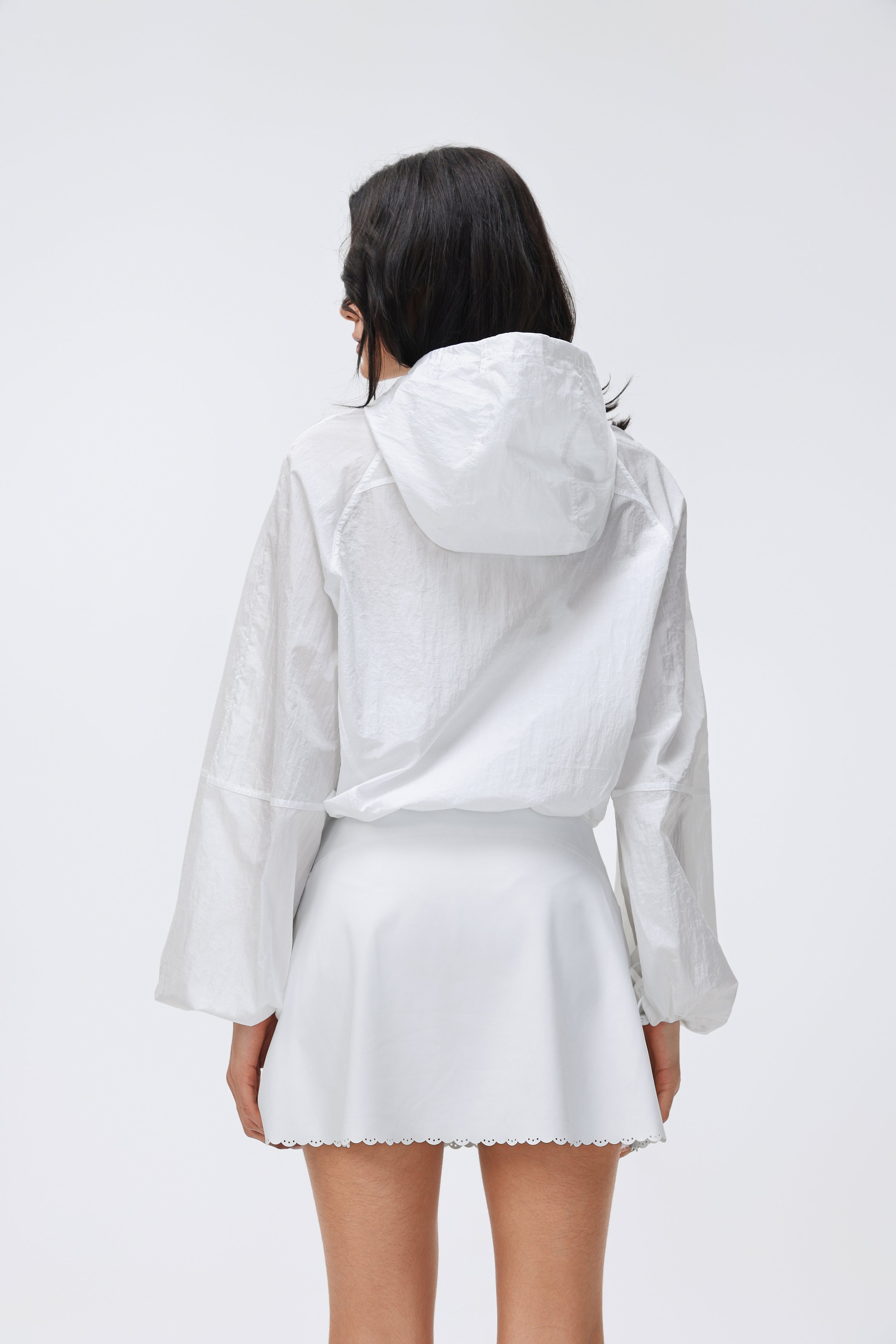Lightweight Hooded Jacket Half-placket/Breathable/Sun Protection