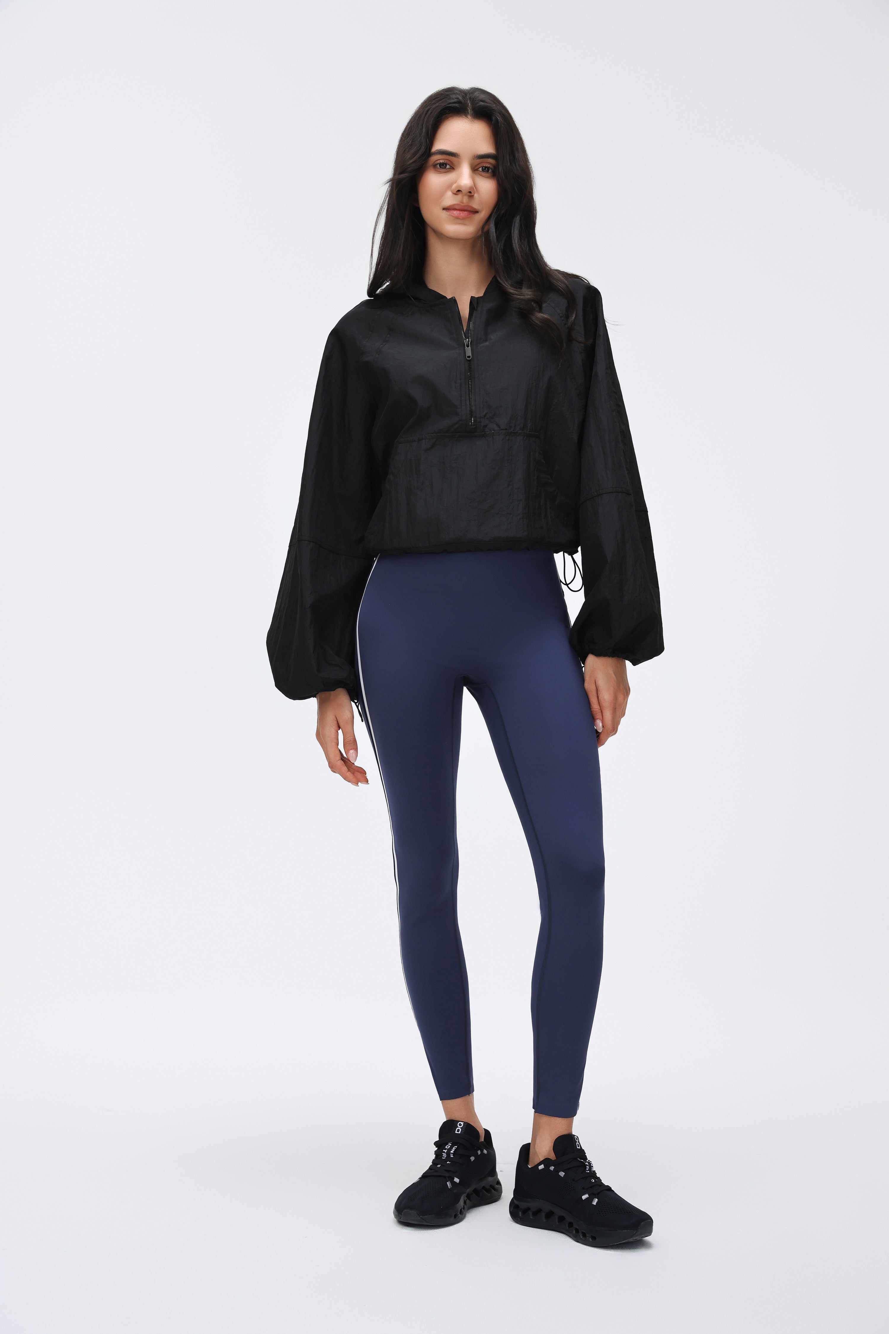 Lightweight Hooded Jacket Half-placket/Breathable/Sun Protection