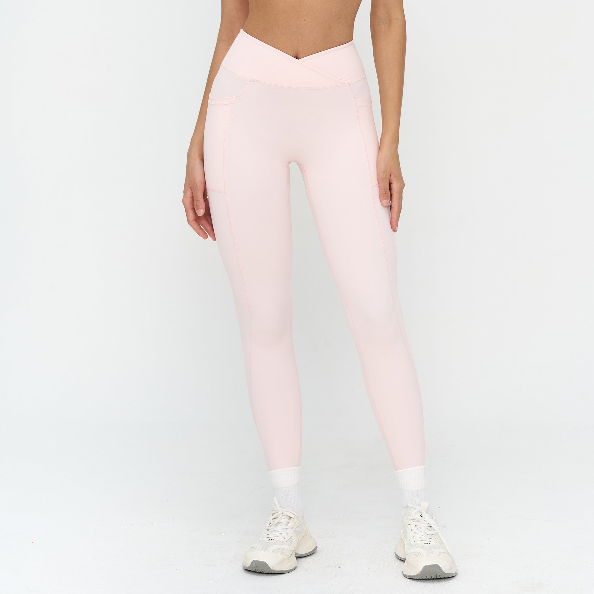 Women’s High-Waisted Crossover Waist Sculpting Yoga Leggings