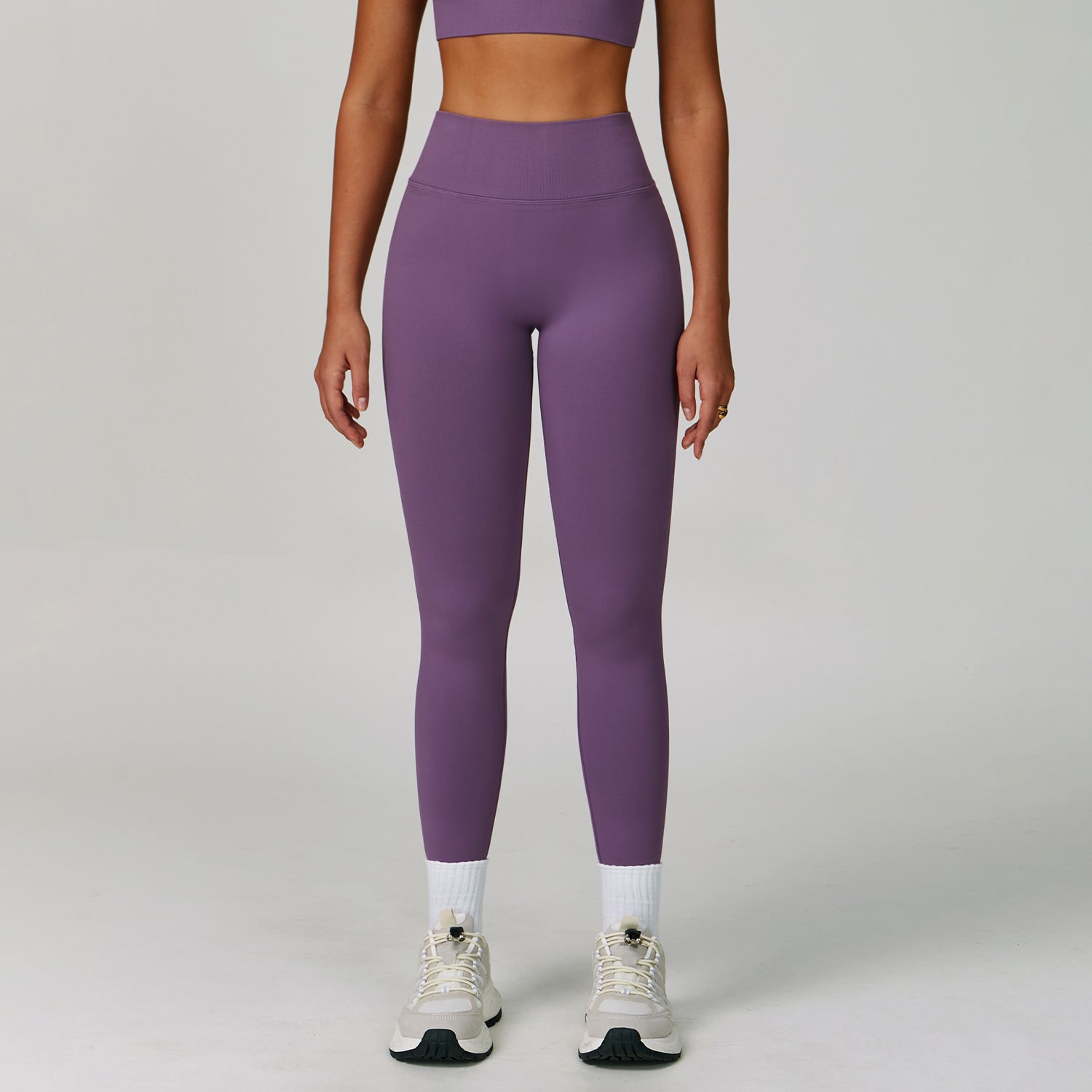 Women’s Seamless V-Waist Peach-Lift Scrunch Yoga Leggings