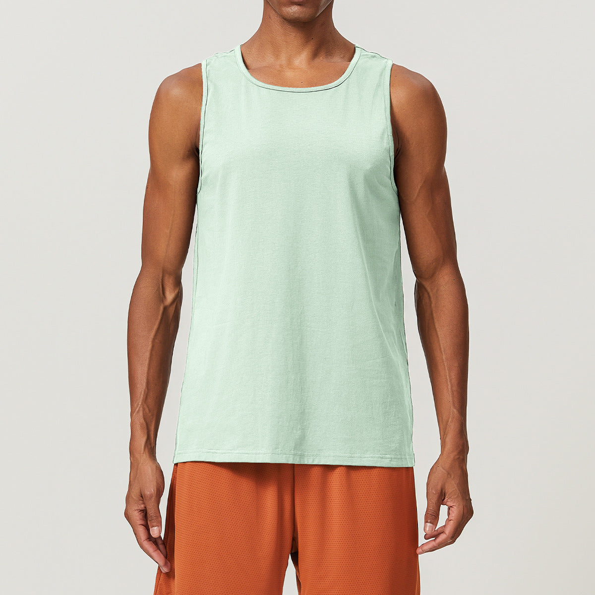 Men’s Cotton Blend Sleeveless Sports Tank Top