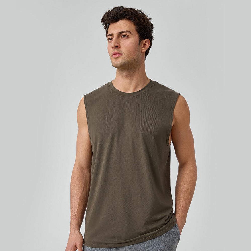 Men’s Sleeveless Tencel Breathable Training Tank Top