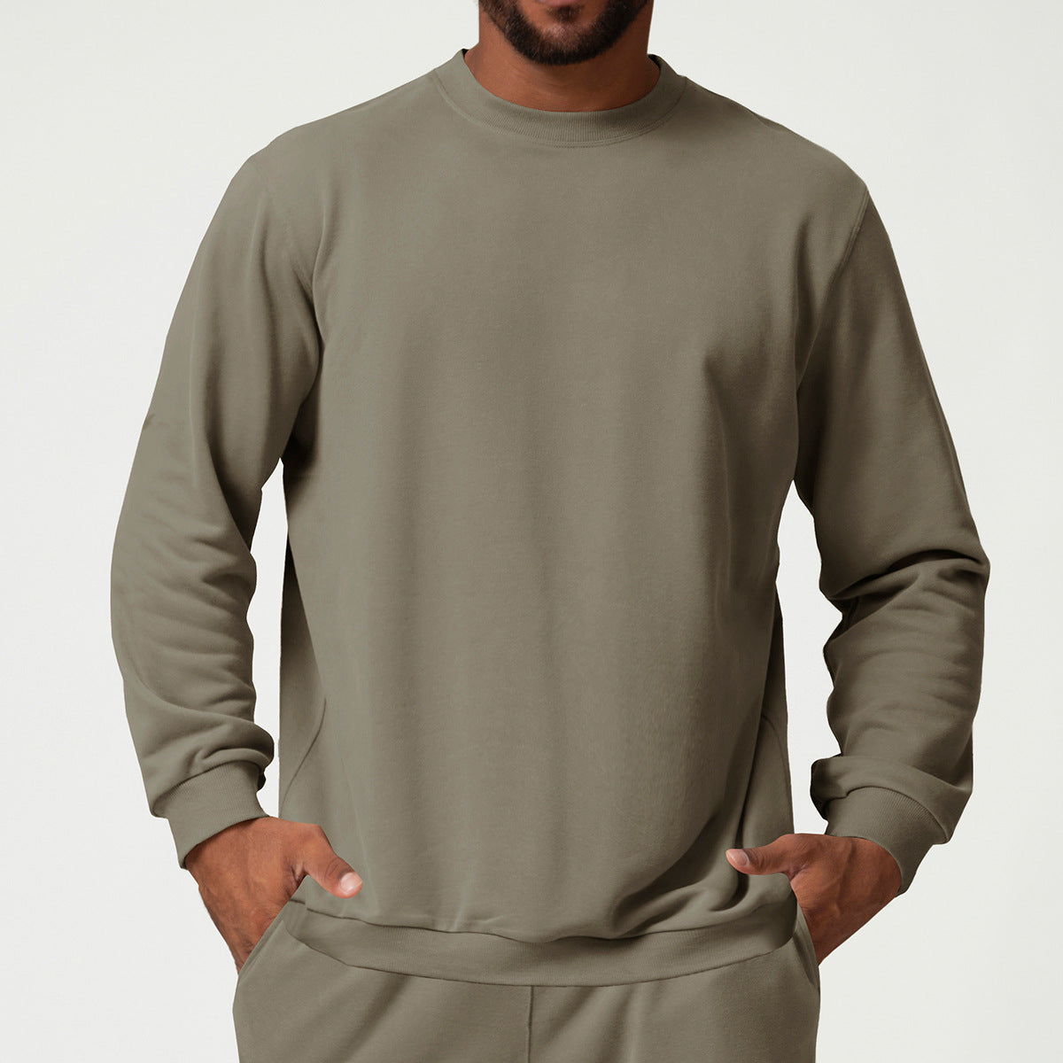 Men’s Cotton Blend Crewneck Sweatshirt