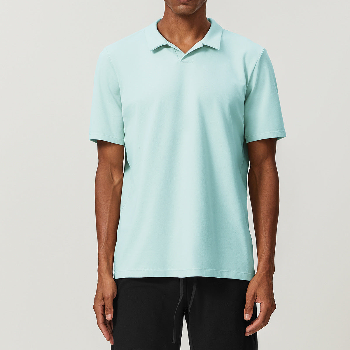 Men’s Breathable Cotton Blend Polo Shirt