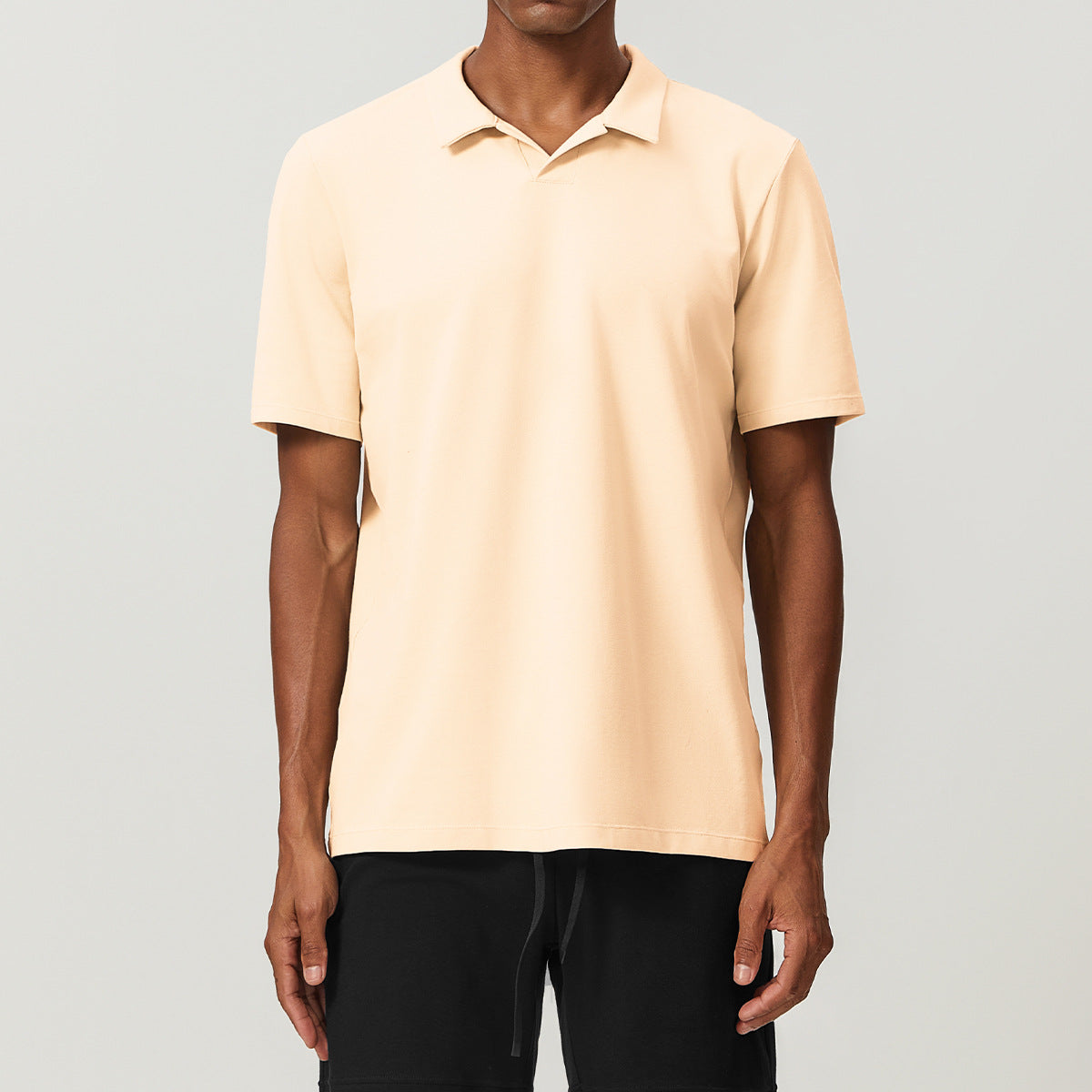Men’s Breathable Cotton Blend Polo Shirt