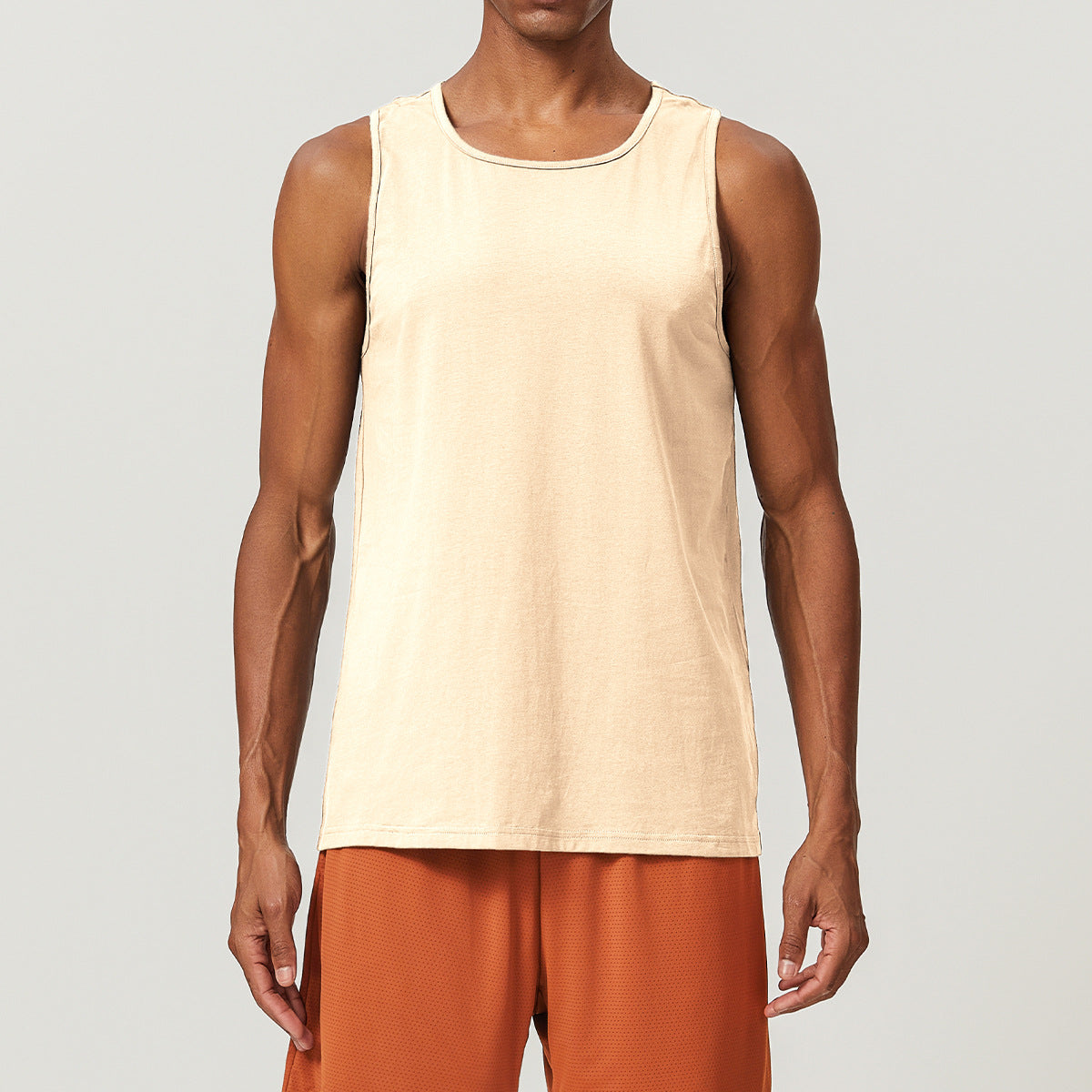 Men’s Cotton Blend Sleeveless Sports Tank Top