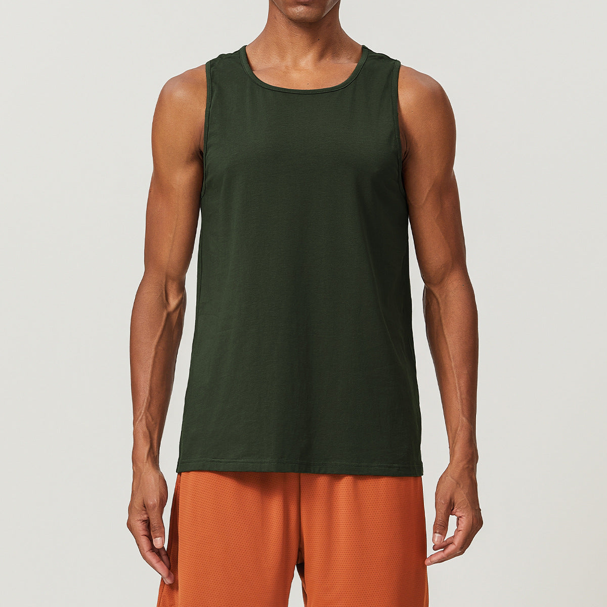 Men’s Cotton Blend Sleeveless Sports Tank Top