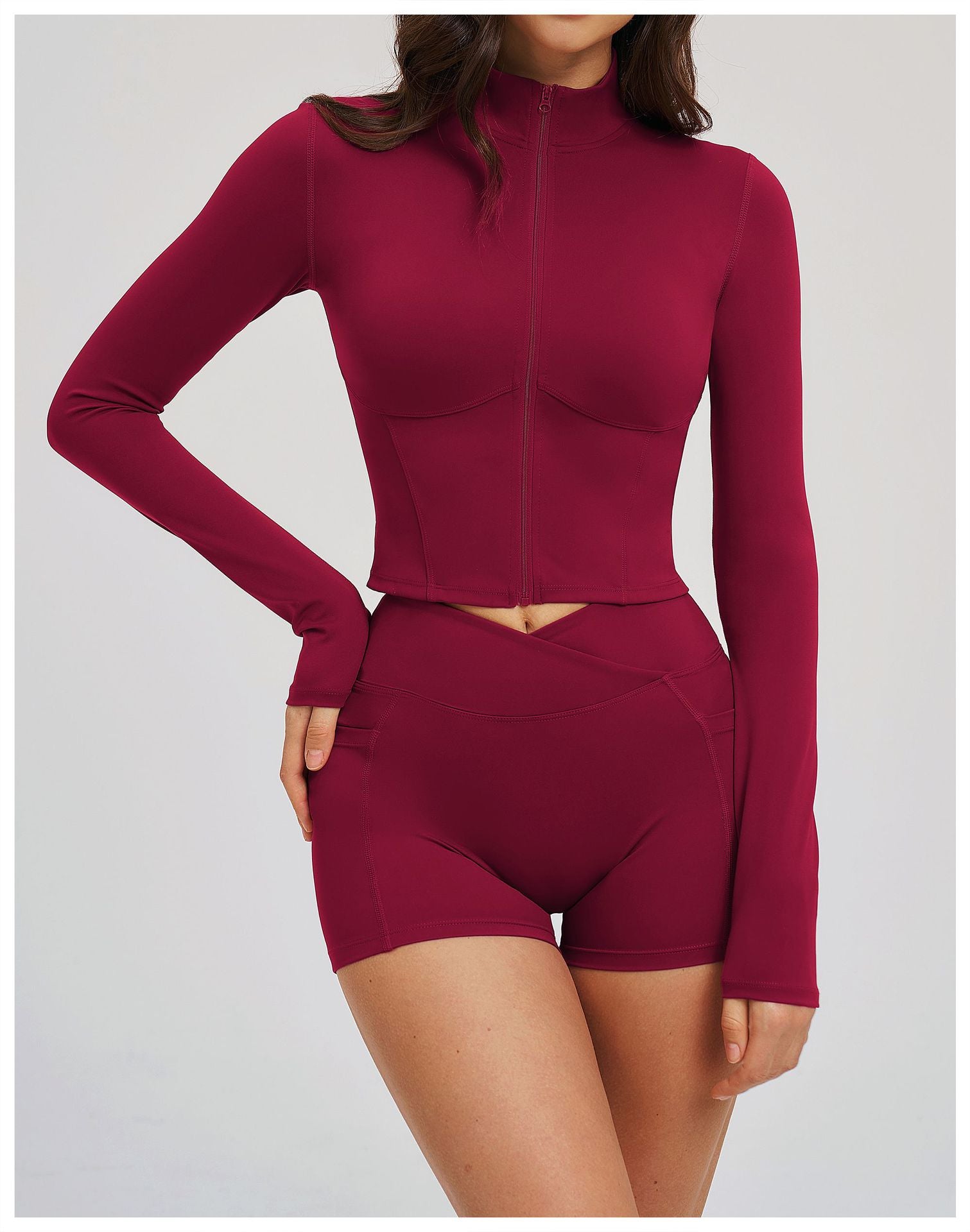 Women’s Slim-Fit Zip-Up Sports Jacket