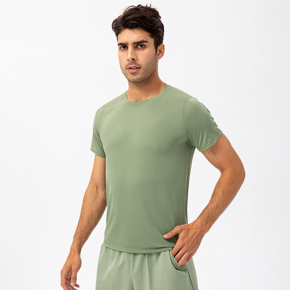 Men’s Breathable Quick-Dry Crew Neck T-Shirt