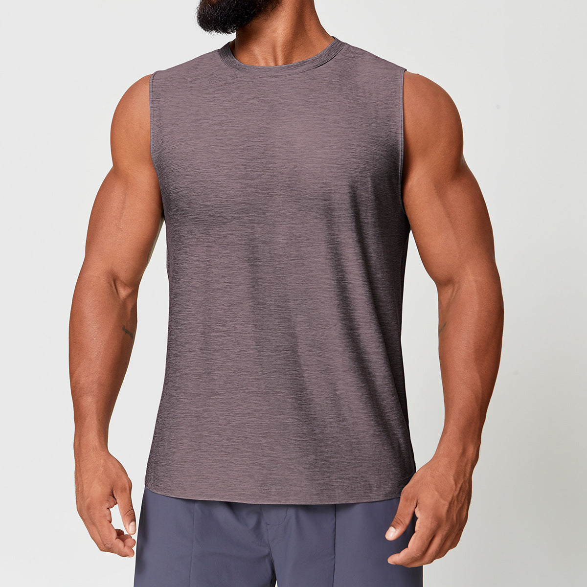 Men’s Quick-Dry Two-Tone Sleeveless Training Tank Top