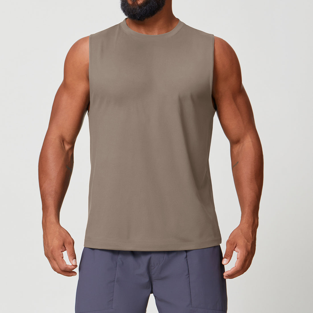 Men’s Sleeveless Quick-Dry Double-Brushed Training Tank Top