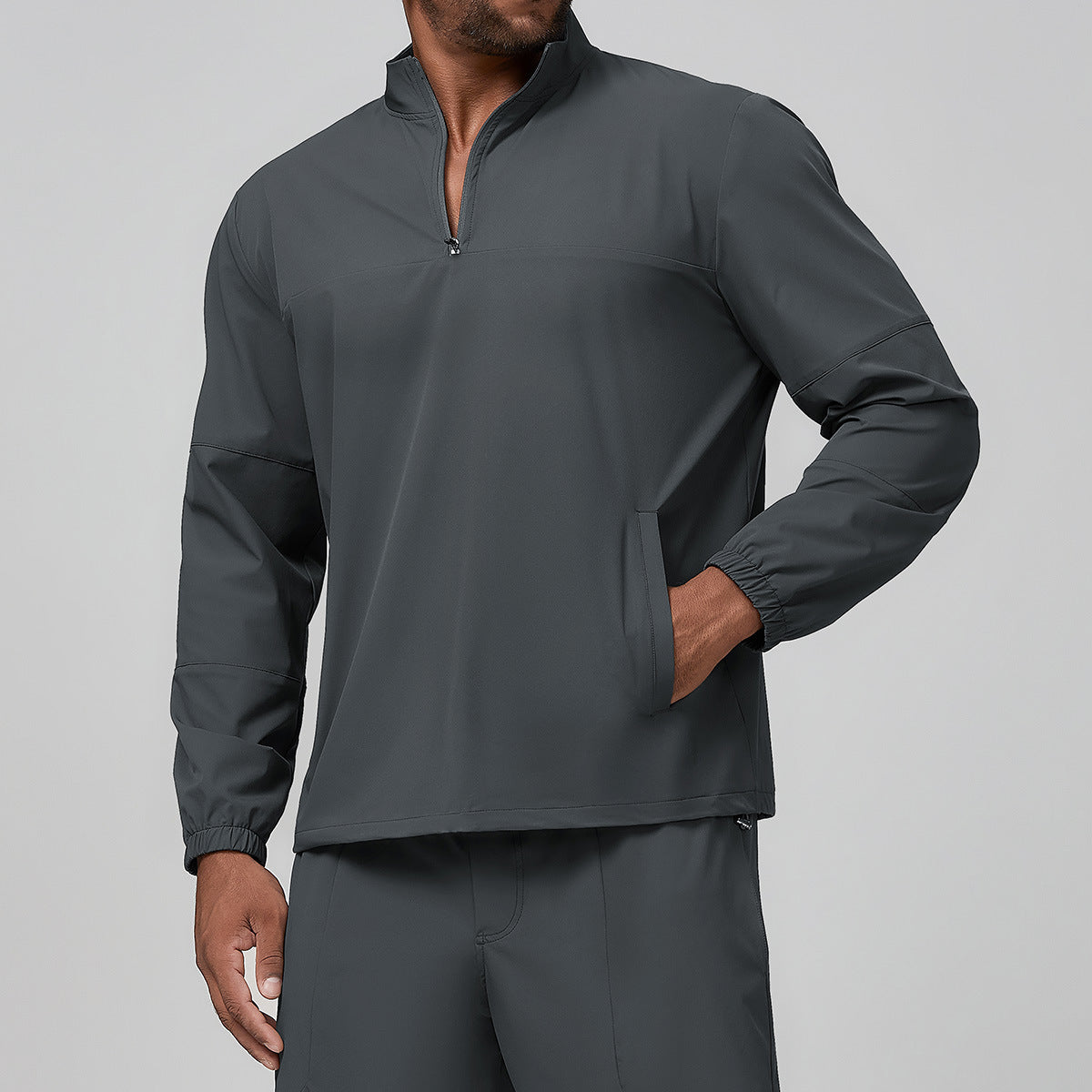 Men’s Half-Zip Long Sleeve Outdoor Training Top