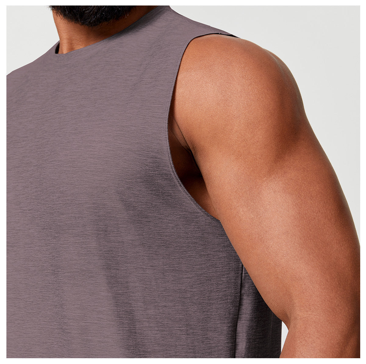 Men’s Quick-Dry Two-Tone Sleeveless Training Tank Top