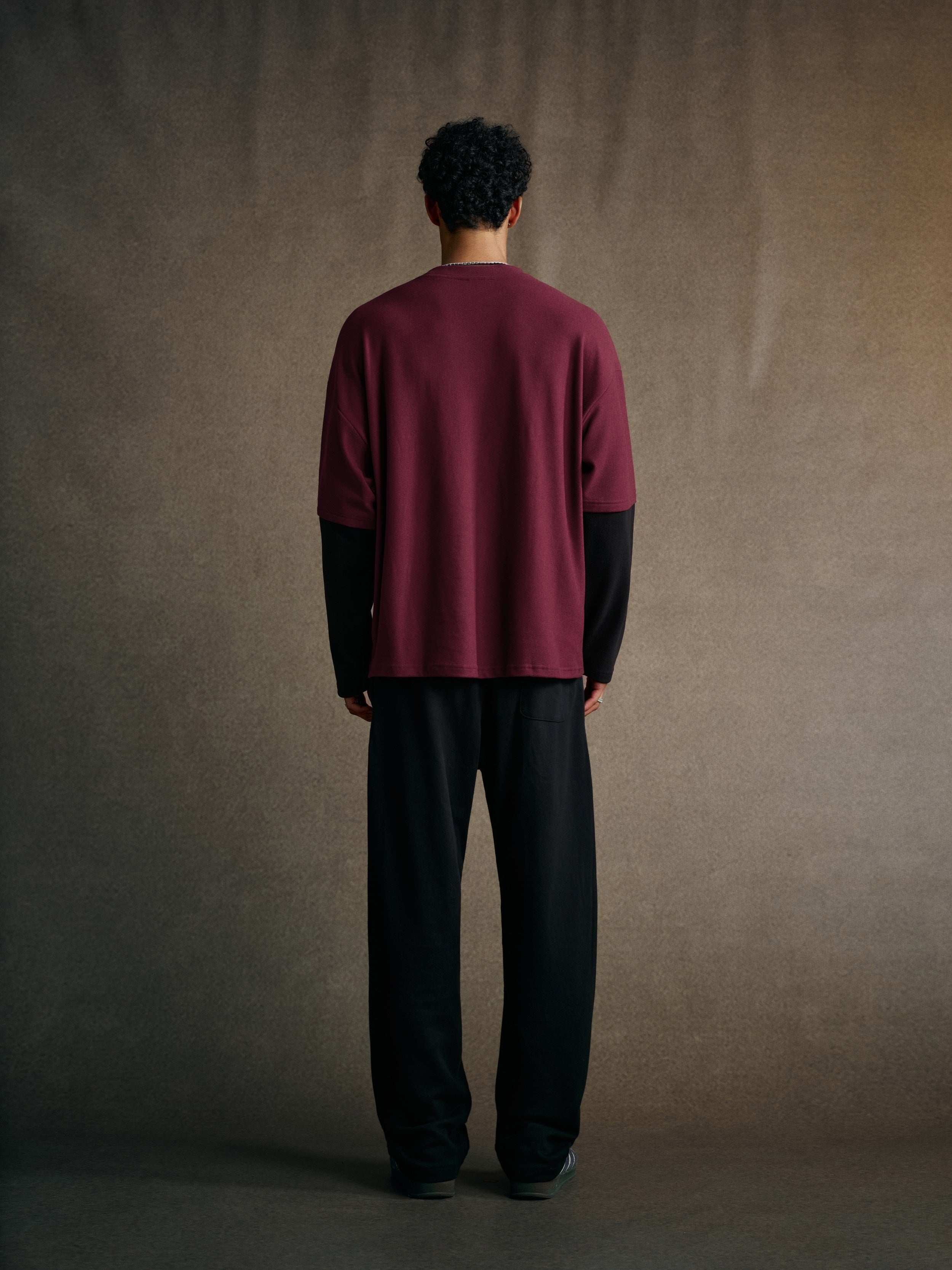Men’s Layered Contrast Long Sleeve T-Shirt (320G)