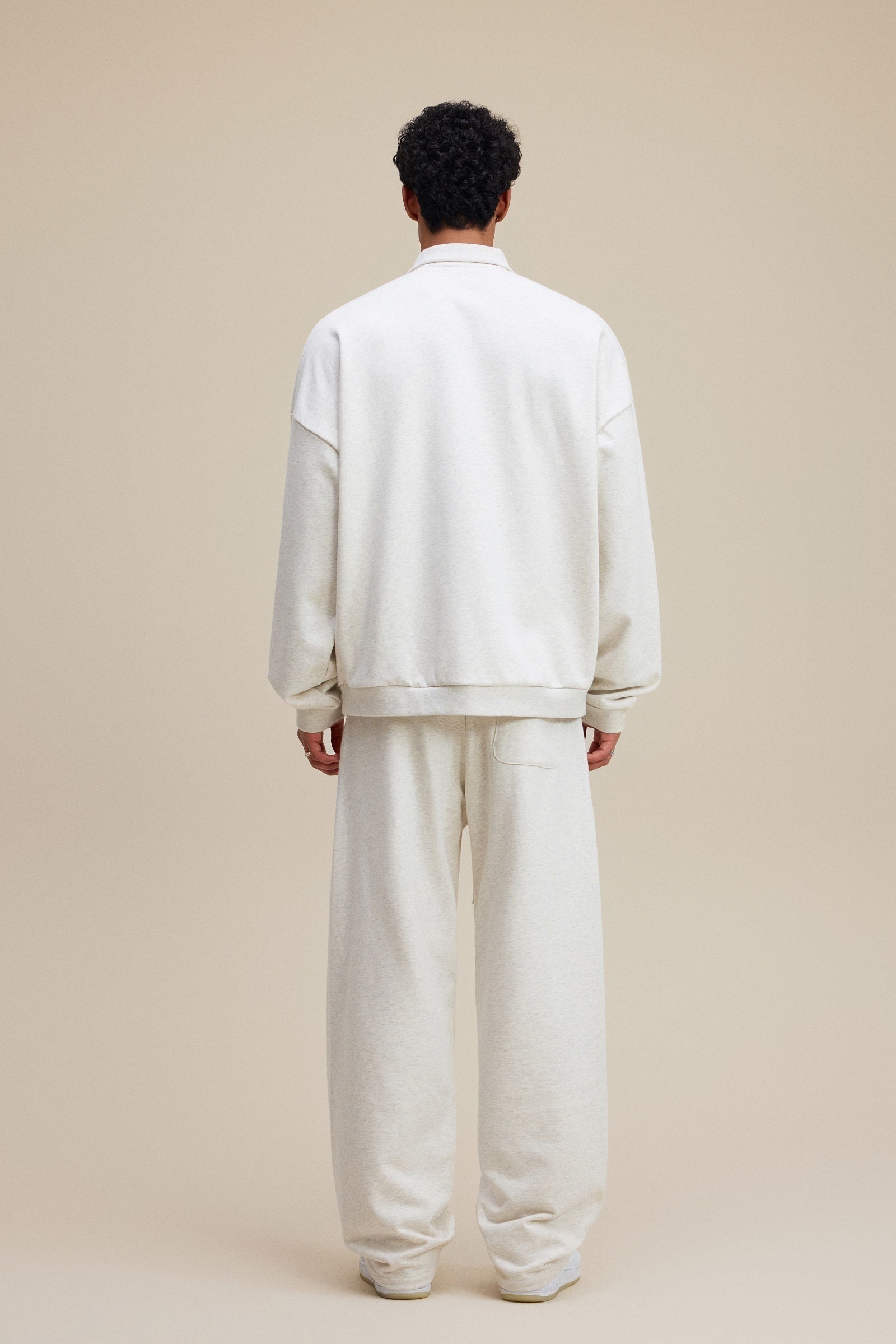 Men’s Heavyweight Fleece Oversized Polo Sweatshirt (445G)