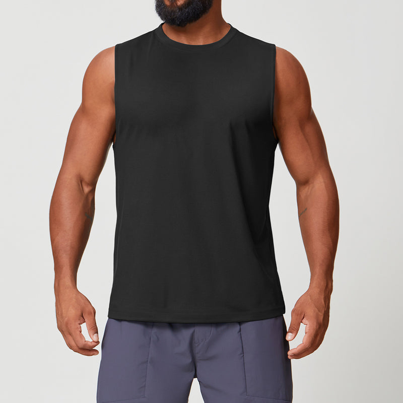 Men’s Sleeveless Quick-Dry Double-Brushed Training Tank Top