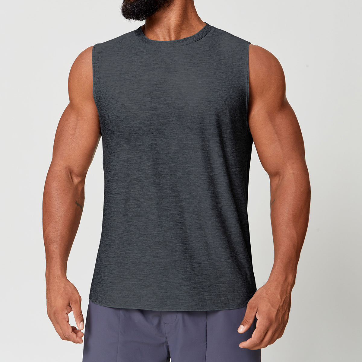 Men’s Quick-Dry Two-Tone Sleeveless Training Tank Top