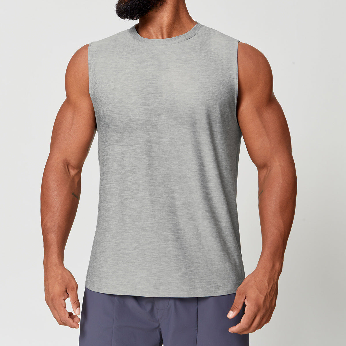Men’s Quick-Dry Two-Tone Sleeveless Training Tank Top