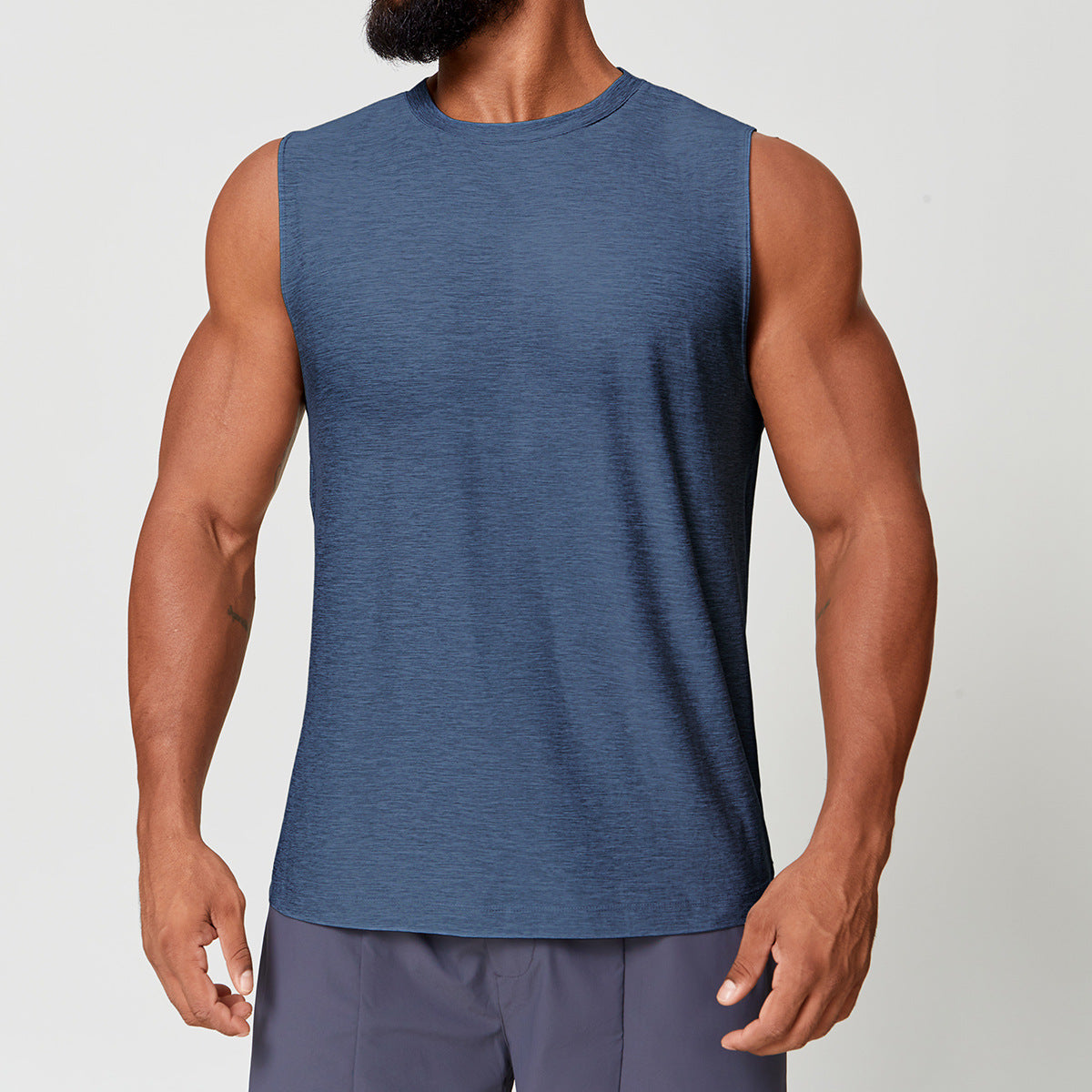 Men’s Quick-Dry Two-Tone Sleeveless Training Tank Top