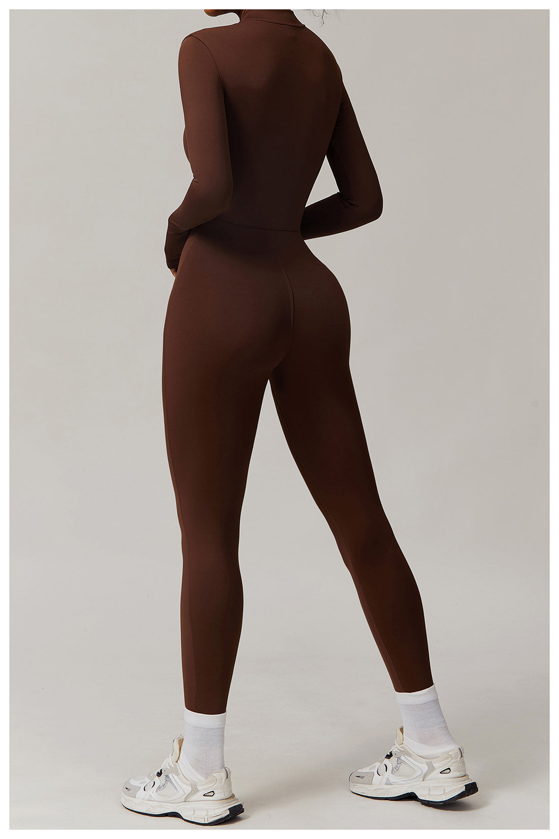 Women’s Thermal Long Sleeve Half-Zip Bodysuit (450G)