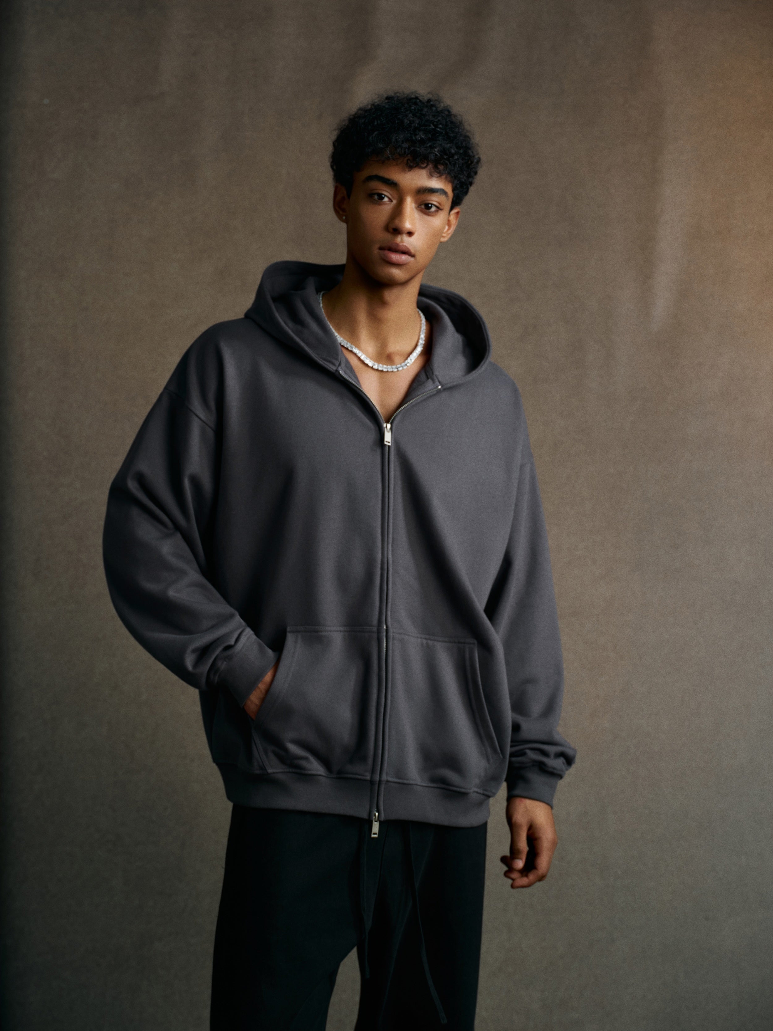 Men’s Heavyweight Fleece Zip Hoodie (445G)