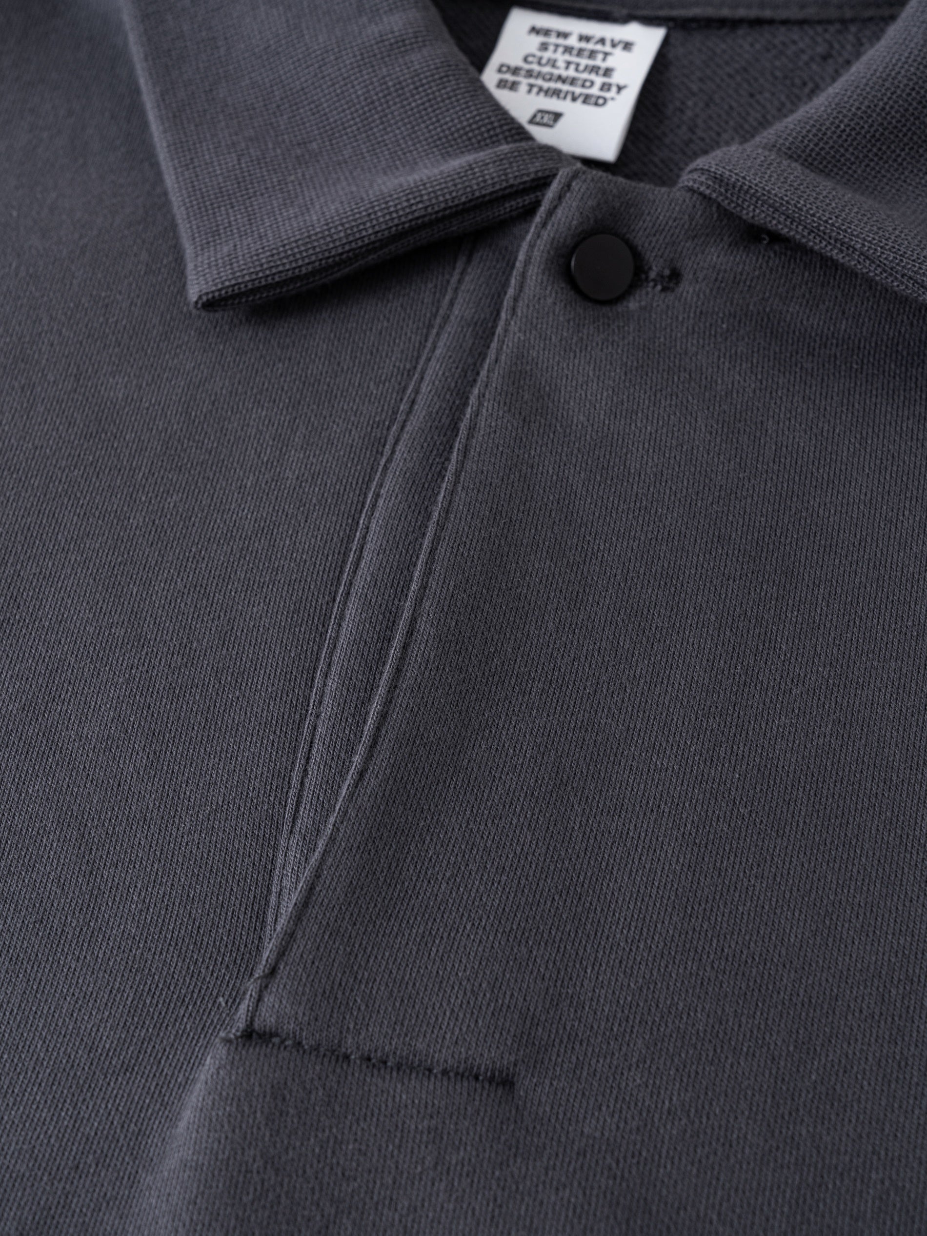 Men’s Heavyweight Fleece Oversized Polo Sweatshirt (445G)